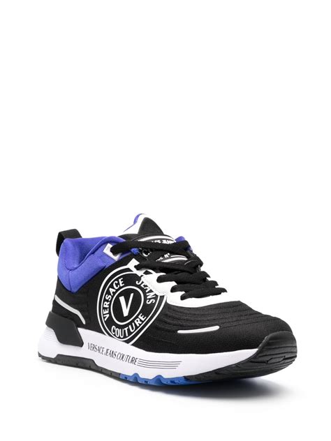 versace jeans couture lace-up leather sneakers|Versace Jeans Couture sneakers men's.